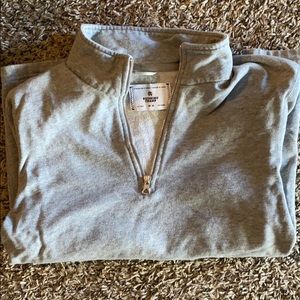 Grey quarter zip